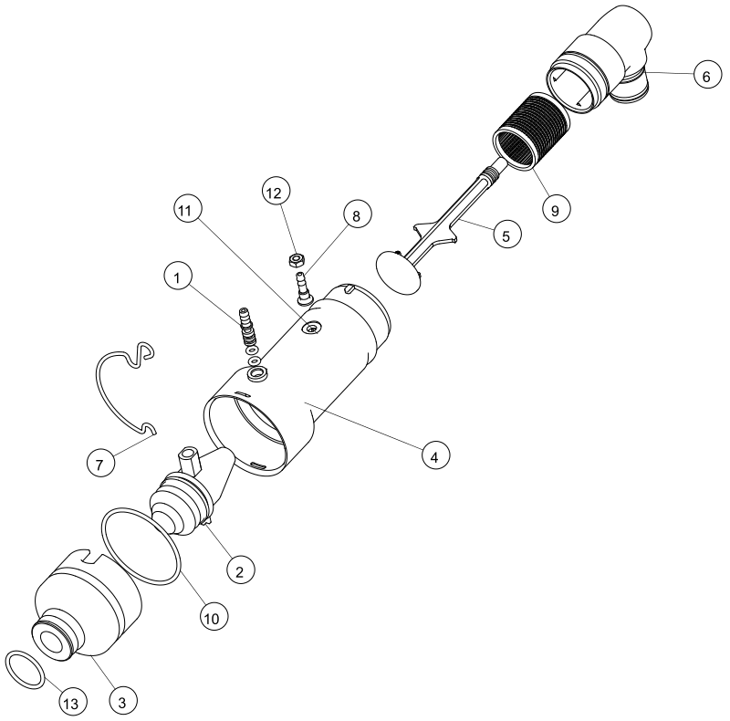 XO CARE Baugruppenzeichnung mit Teileliste – AP-796