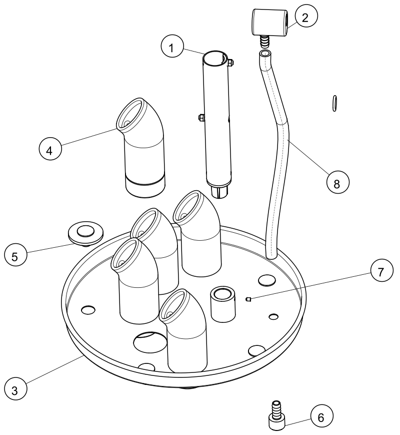 XO CARE Baugruppenzeichnung mit Teileliste – AO-344