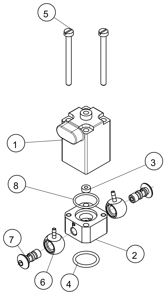 XO CARE Baugruppenzeichnung mit Teileliste – UG-686